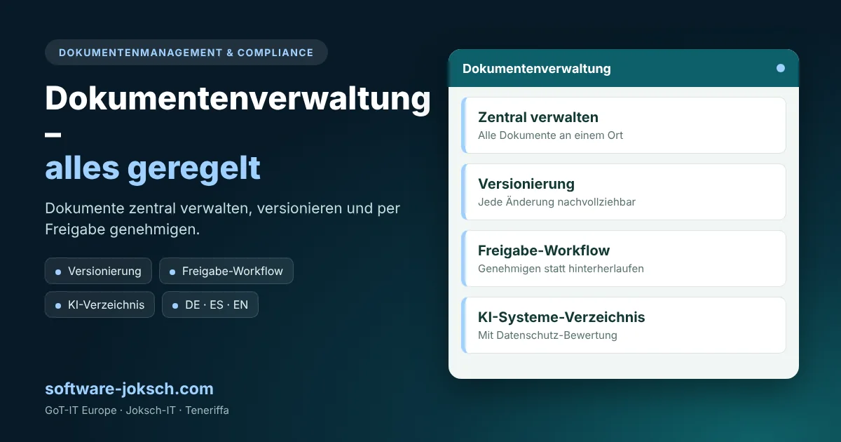 Dokumentenverwaltung – Dokumentenverwaltung – alles geregelt