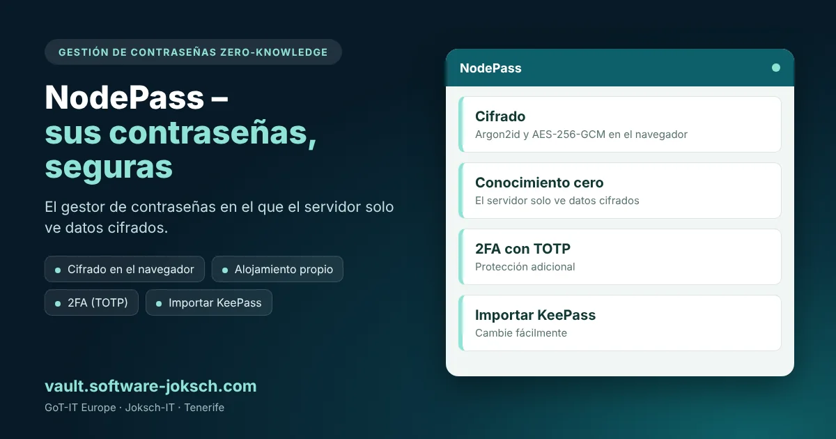 NodePass – NodePass – su caja fuerte de contraseñas