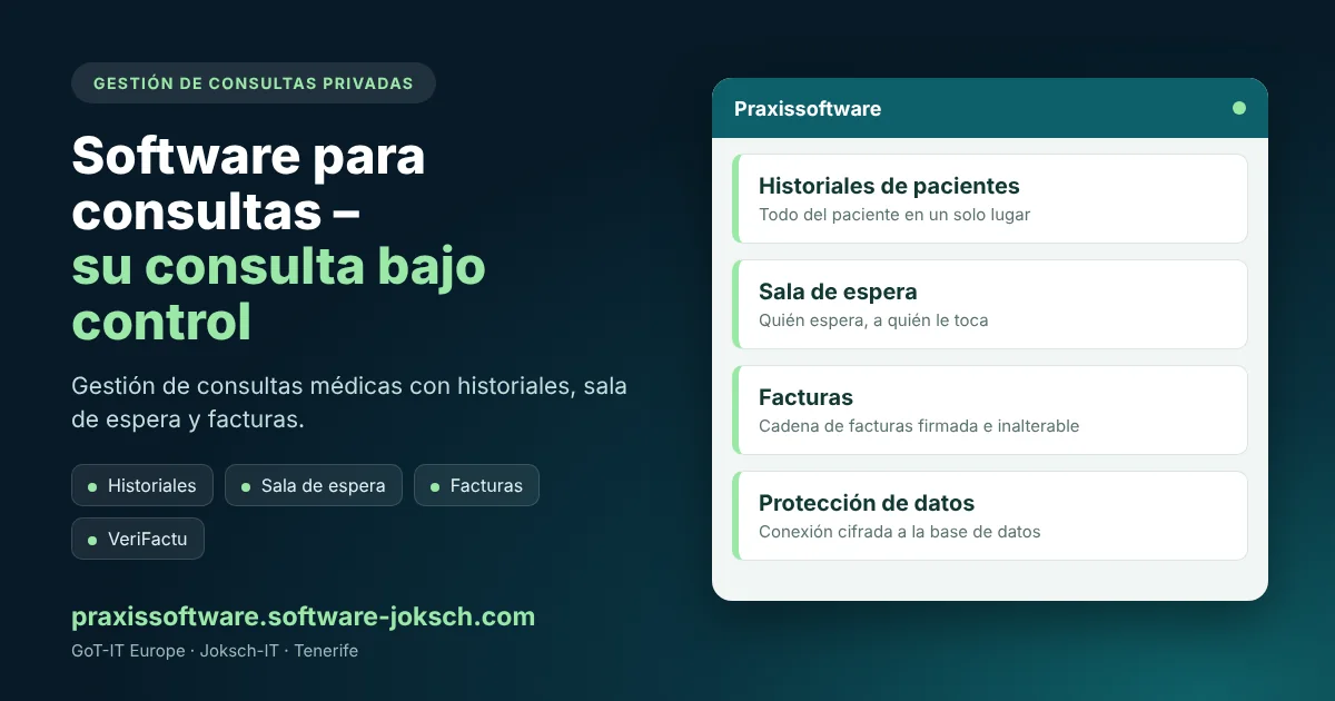 Praxissoftware – Software de consulta – pacientes y facturación