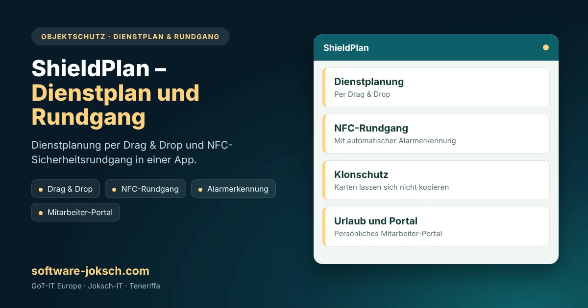ShieldPlan – ShieldPlan – Dienstplan und Rundgang