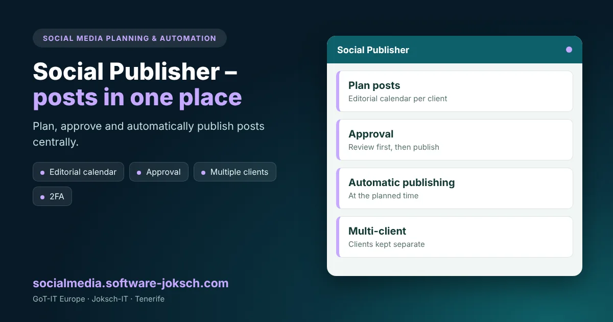 Social Publisher – Social Publisher – plan once, post everywhere